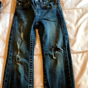 Distressed true religion jeans